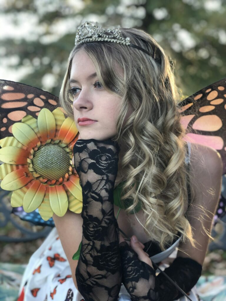 Autumn Halloween-inspired makeup look