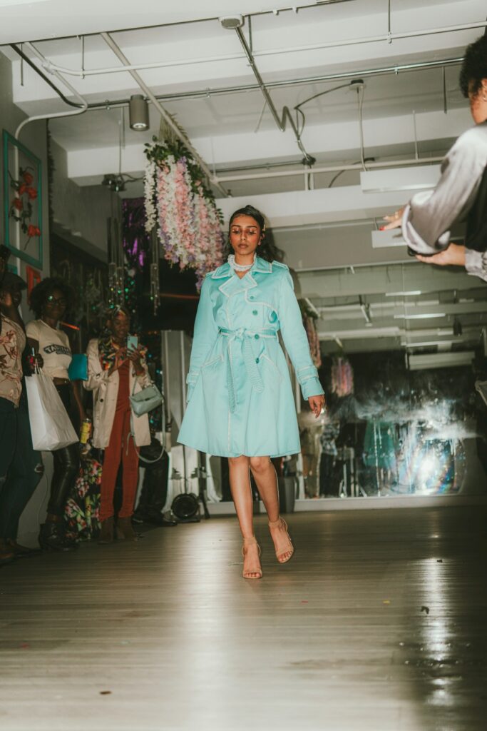 Spring fashion editorial portrait